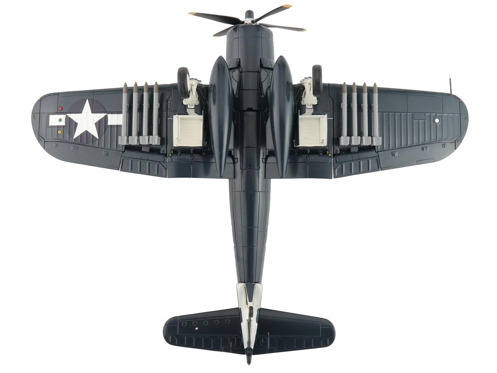 HA8227-4 Corsair model airplane top view