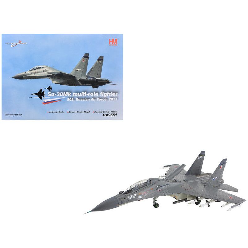 Sukhoi Su-30Mk Flanker Fighter Aircraft "502" (2011) Russian Air Force "Air Power Series" 1/72 Diecast Model by Hobby Master