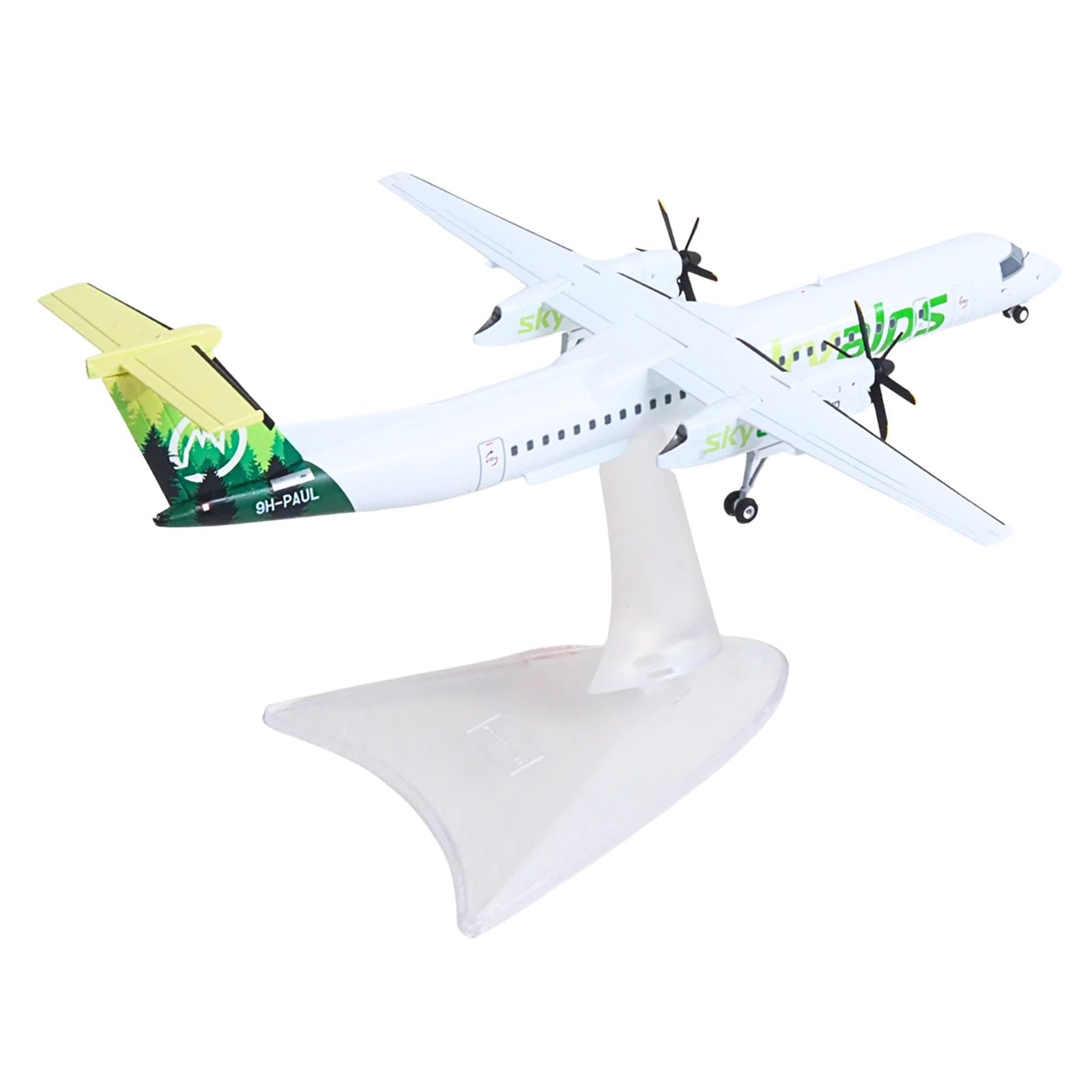 Model airplane HE573115-4__90254, white & green livery