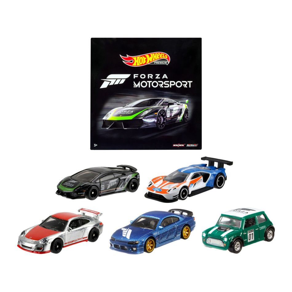 "Forza Motorsport" 5 piece Set Diecast Model Cars by Hot Wheels