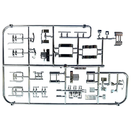 HL-18750-2 chrome model kit sprue with various parts