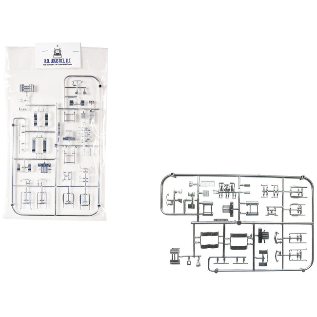 Chrome Plated Parts for Peterbilt 589 and Kenworth W990 Trucks 1/87 (HO) Plastic Model by HO Logistics