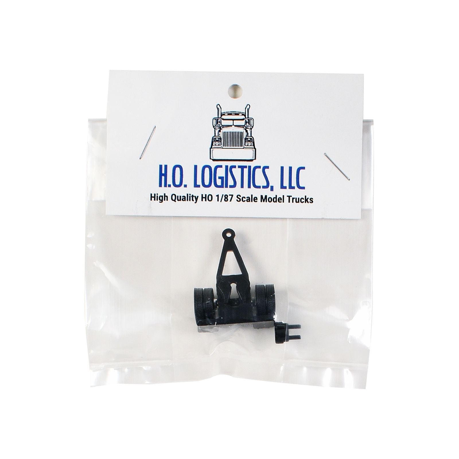 Trailer Dolly Black Kit 1/87 (HO) Plastic Model Car by HO Logistics