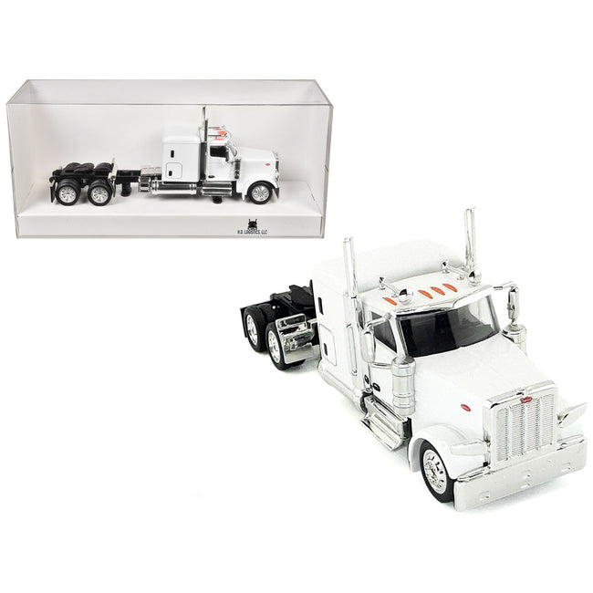 Peterbilt 589 Truck with 72 Inch Sleeper White 1/87 (HO) Plastic Model Car by HO Logistics