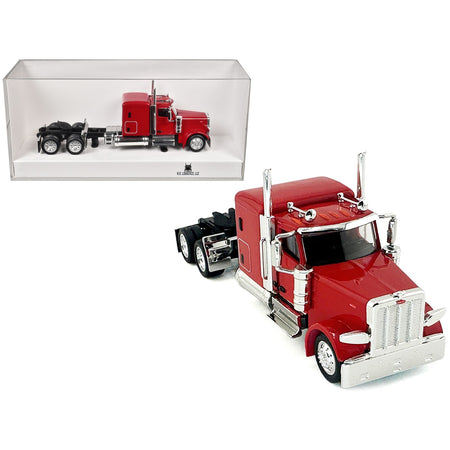 Peterbilt 589 Truck with 72 Inch Sleeper Red 1/87 (HO) Plastic Model Car by HO Logistics