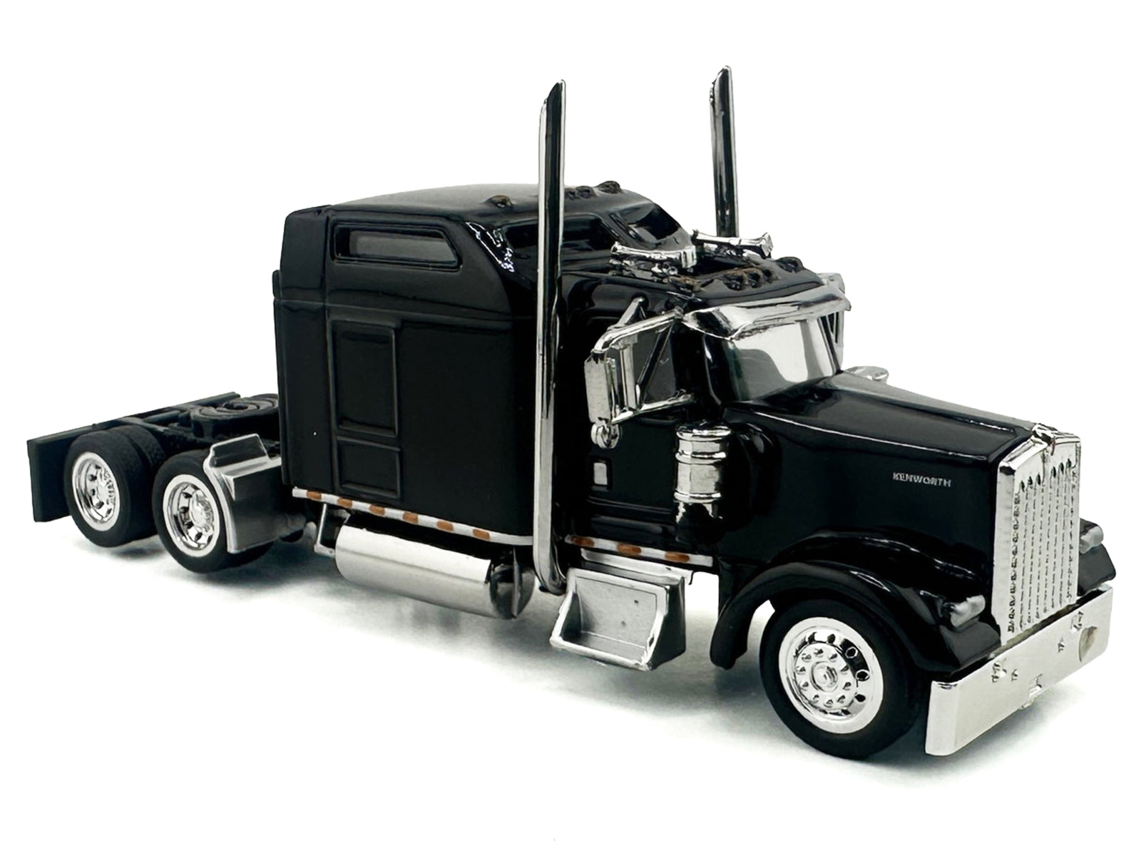 Black Kenworth semi truck model