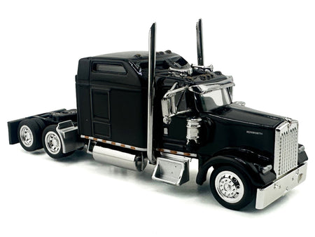 Black Kenworth semi truck model