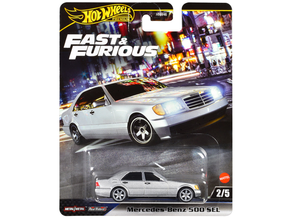 Mercedes-Benz 500 SEL Silver Metallic "The Fast and the Furious: Tokyo Drift" (2006) Movie "Fast & Furious" Series Diecast Model Car by Hot Wheels