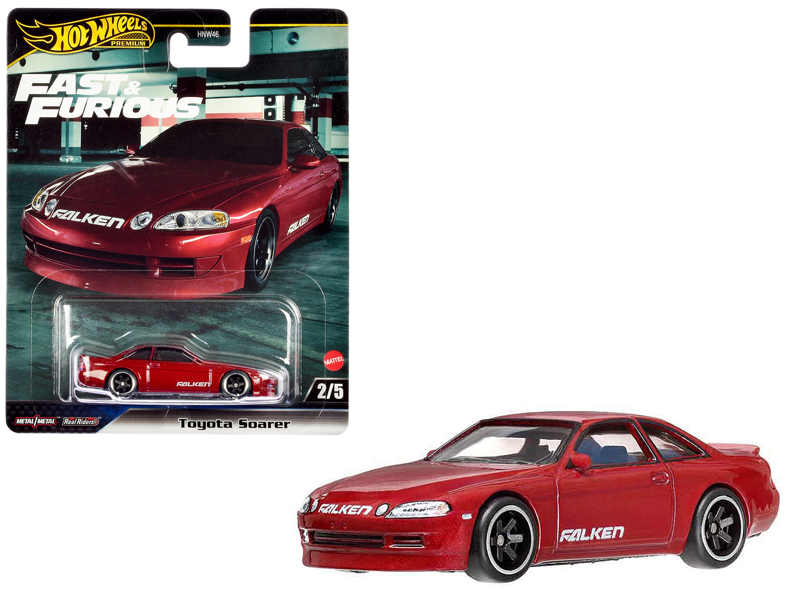 Toyota Soarer Z30 Red Metallic "Fast & Furious" Series Diecast Model Car by Hot Wheels