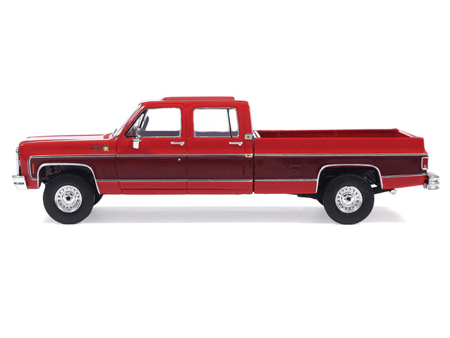 1979 Chevrolet Scottsdale K20 Pickup Truck Carmine Red Two-Tone 1/64 Diecast Model by IXO Models