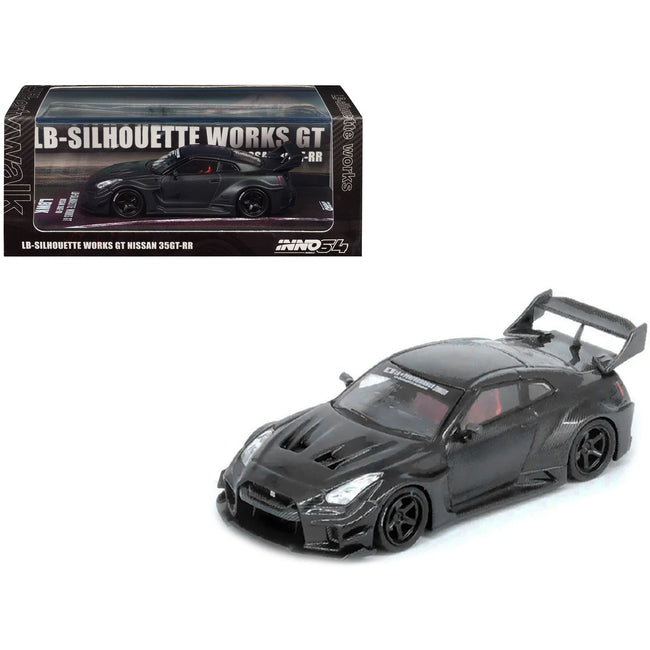 Nissan 35GT-RR RHD (Right Hand Drive) "LB-Silhouette Works GT" Full Dry Carbon 1/64 Diecast Model Car by Inno Models