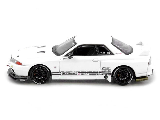 Nissan Skyline "Top Secret" (VR32) GT-R RHD (Right Hand Drive) White 1/64 Diecast Model Car by Inno Models