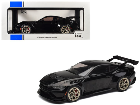2025 Ford Mustang GTD Black "Limited Edition" Series 1/18 Diecast Model Car by IXO Models