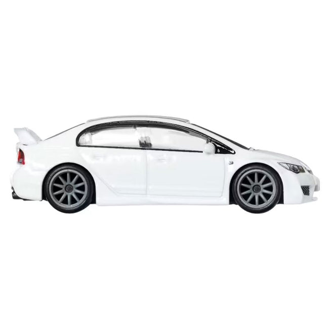 2007 Honda Civic Type R RHD (Right Hand Drive) White "Ronin Run II" Series Diecast Model Car by Hot Wheels