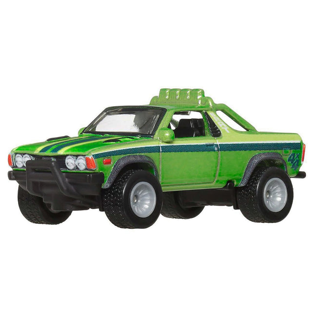 Subaru BRAT Utility Truck Green Metallic with Stripes "HW Off Road" Series Diecast Model Car by Hot Wheels