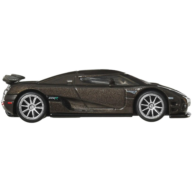 Koenigsegg CCXR Dark Gray Metallic "Fast Five" (2011) Movie "Fast & Furious" Series Diecast Model Car by Hot Wheels
