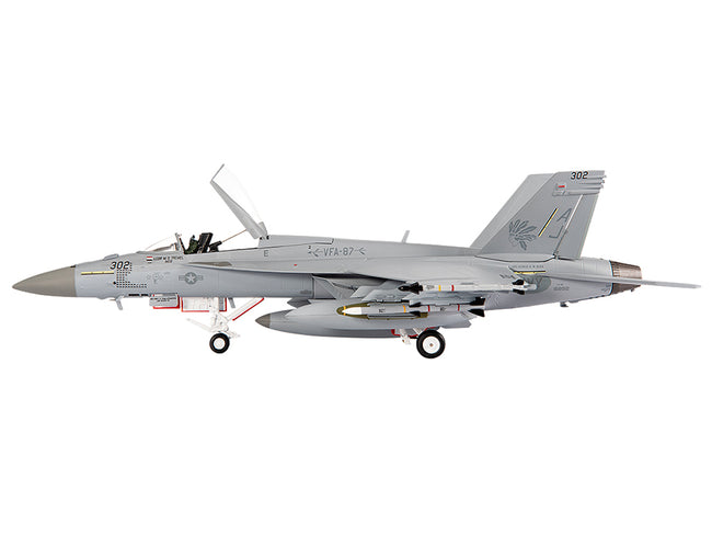 Boeing F/A-18E Super Hornet Aircraft "VFA-87 Golden Warriors USS George H. W. Bush" (2017) United States Navy 1/72 Diecast Model by JC Wings