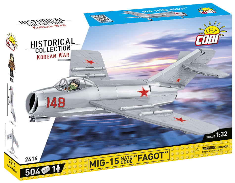 Cobi 504pcs HC Korean War MIG -15 N.CODE