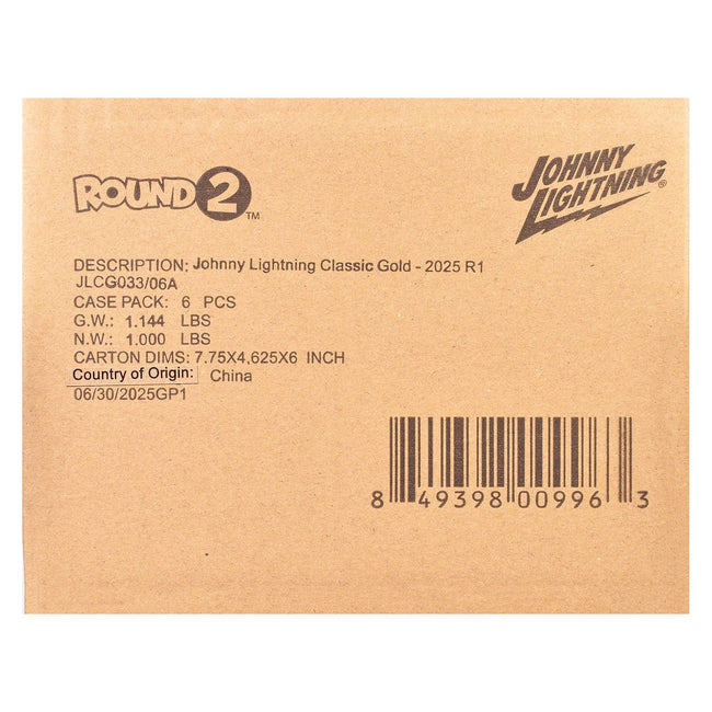 "Classic Gold Collection" 2025 Release 1 Set A of 6 Cars 1/64 Diecast Model Cars by Johnny Lightning