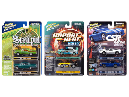 Johnny Lightning "2-Packs" 2026 Release 1 Set A of 6 pieces 1/64 Diecast Model Cars by Johnny Lightning