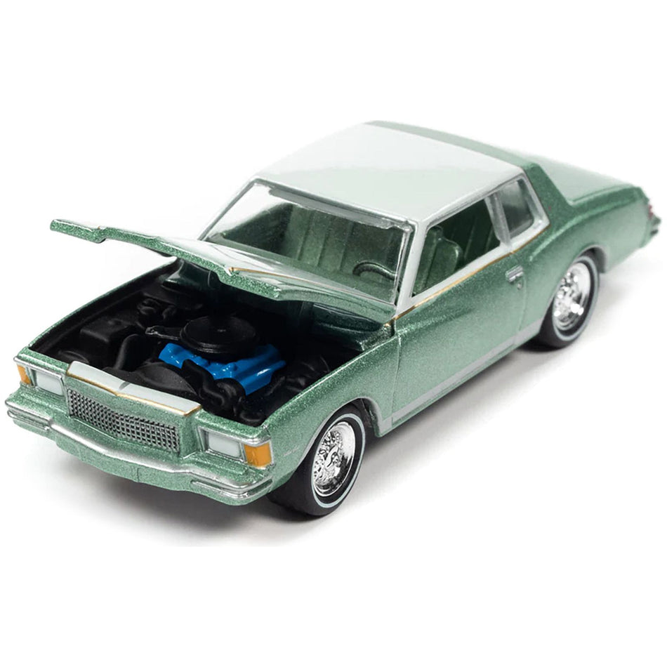 1979 Chevrolet Monte Carlo Firemist Green Metallic and Pastel Green "Muscle Cars U.S.A" Series Limited Edition 1/64 Diecast Model Car by Johnny Lightning