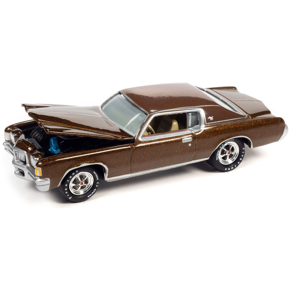 1971 Pontiac Grand Prix Bronzini Gold Metallic "Classic Gold Collection" Series Limited Edition to 8476 pieces Worldwide 1/64 Diecast Model Car by Johnny Lightning