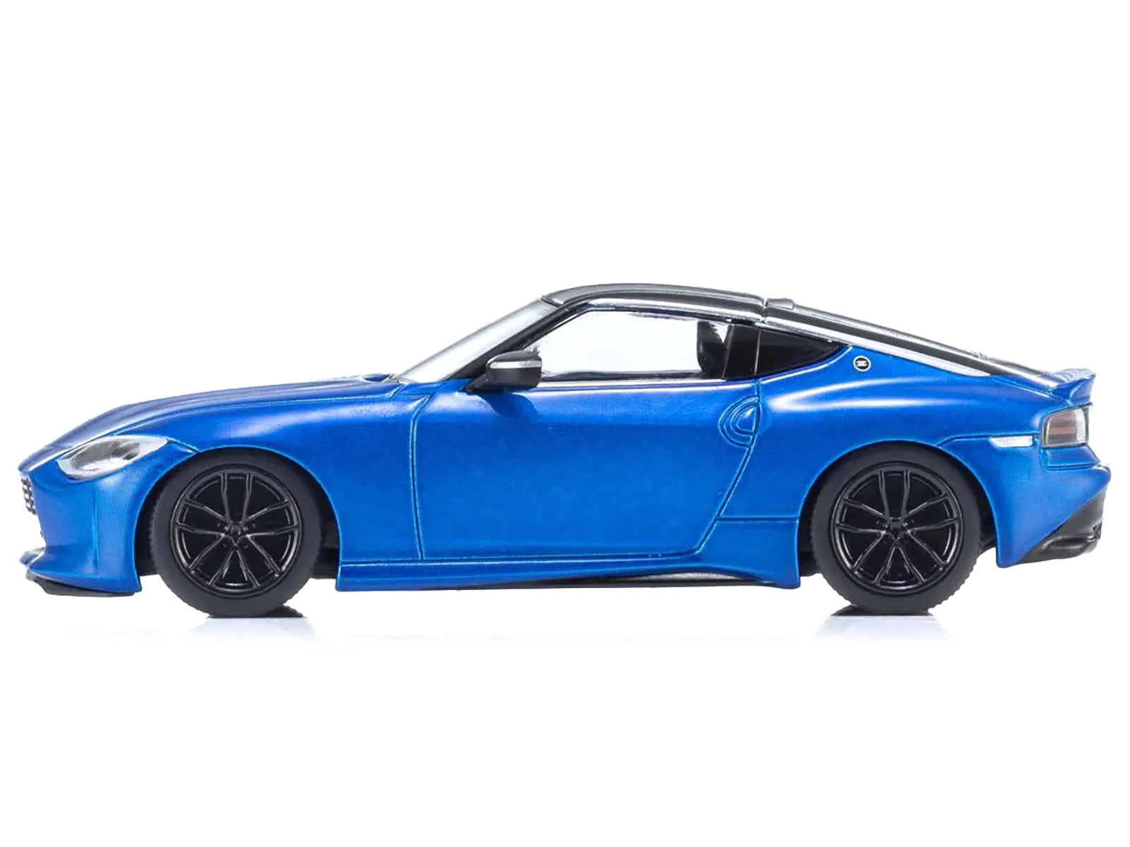 Nissan Fairlady Z RHD (Right Hand Drive) Seiran Blue with Black Top with Mini Book No.13 1/64 Diecast Model Car by Kyosho