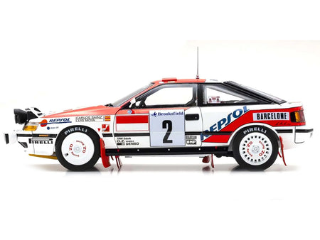 Toyota Celica GT-4 #2 Carlos Sainz - Luis Moya "Toyota Team Europe" Winner "Monte Carlo Rally" (1991) 1/18 Diecast Model Car by Kyosho