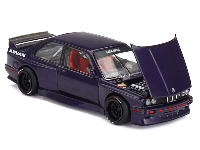BMW M3 "Kaido GT V2" Purple Metallic (Designed by Jun Imai) "Kaido House" Special 1/64 Diecast Model Car by Mini GT