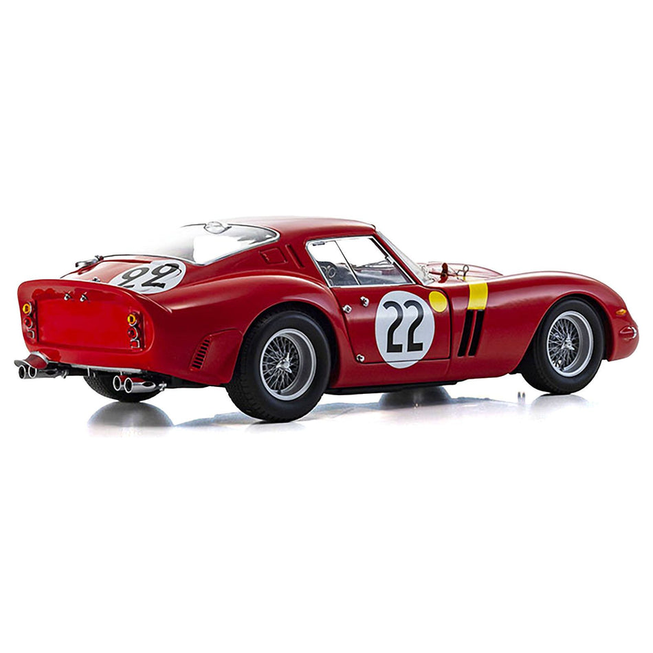 Ferrari 250 GTO #22 "Elde" (Leon Dernier) - "Beurlys" (Jean Blaton) 3rd Place "24 Hours of Le Mans" (1962) 1/18 Diecast Model Car by Kyosho