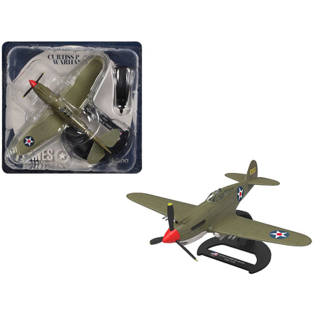 Curtiss P-40B Warhawk Aircraft "Hawaii" (1945) United States Army Air Forces "Planes of World War II" Series 1/72 Diecast Model Airplane by Luppa