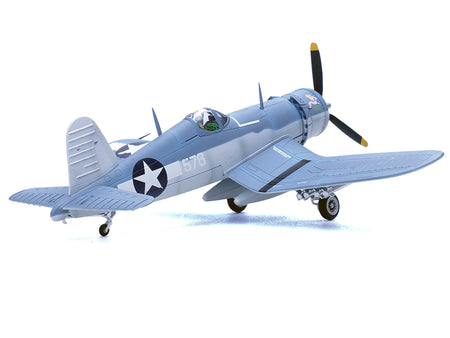 Model airplane of Corsair fighter jet