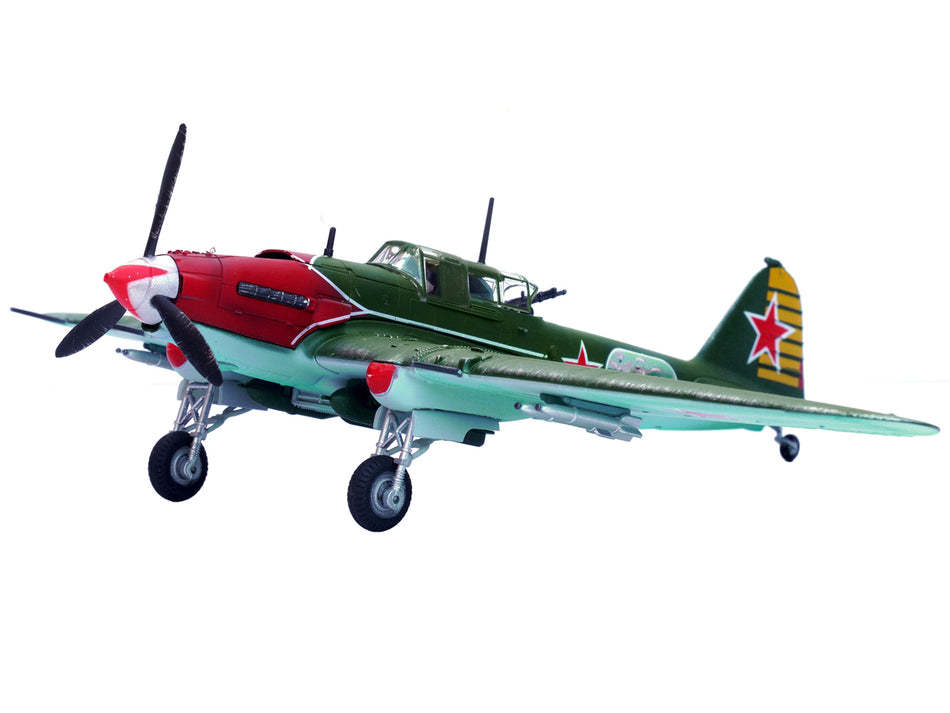 Ilyushin IL-2M3 Sturmovik Aircraft Green "Double Hero of the Soviet Union Nelson Stepanyan" Soviet Air Force 1/72 Diecast Model Airplane by Legion