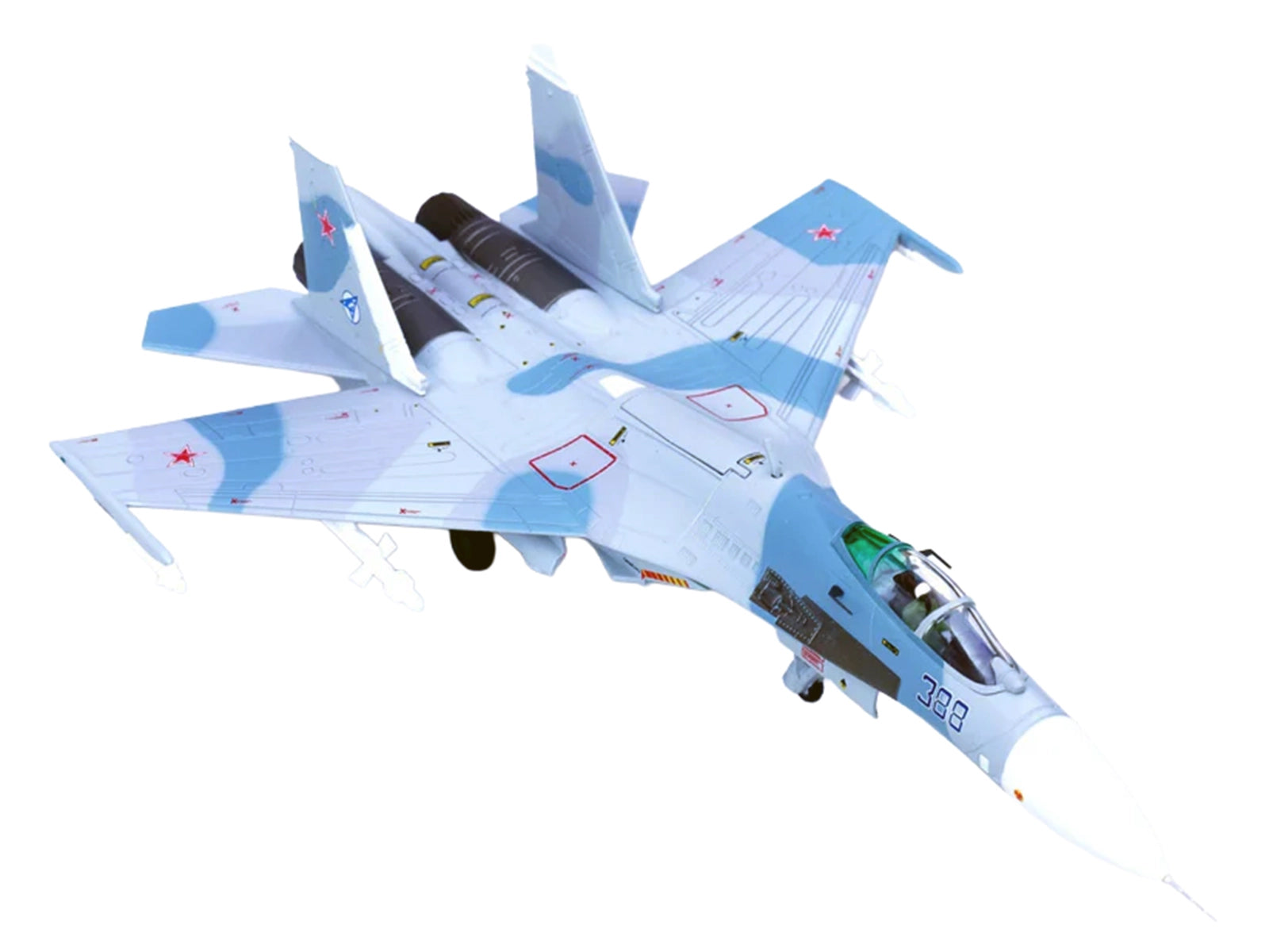 Sukhoi Su-27 Flanker-B Aircraft "Blue 388 Paris Air Show" (1989) Soviet Air Force 1/100 Diecast Model Airplane by Legion