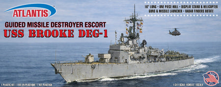 USS Brooke DEG-1 model box art by Atlantis