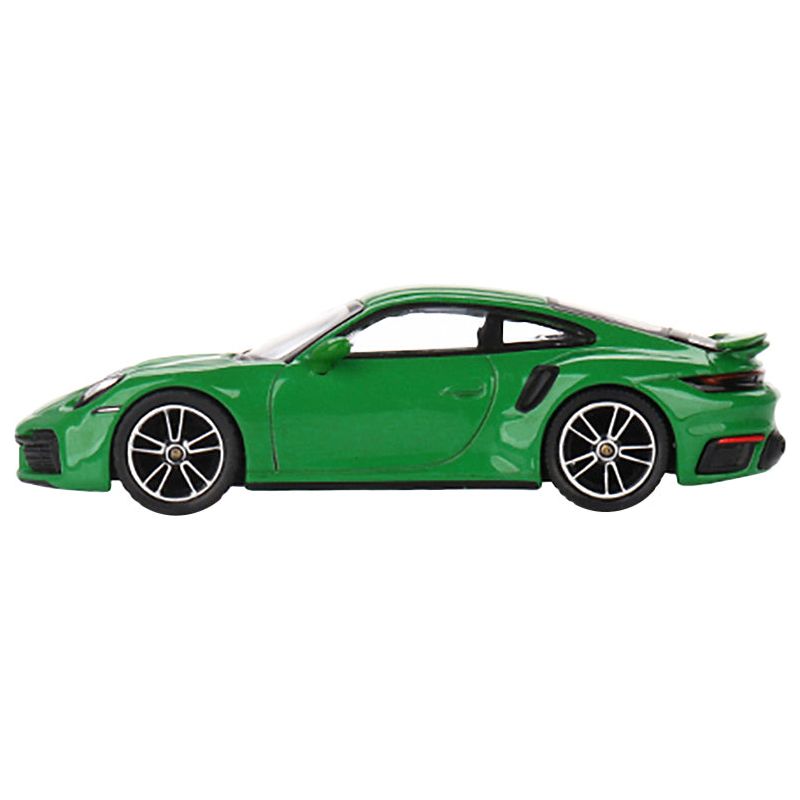 Porsche 911 Turbo S Python Green Limited Edition to 3000 pieces Worldwide 1/64 Diecast Model Car by True Scale Miniatures