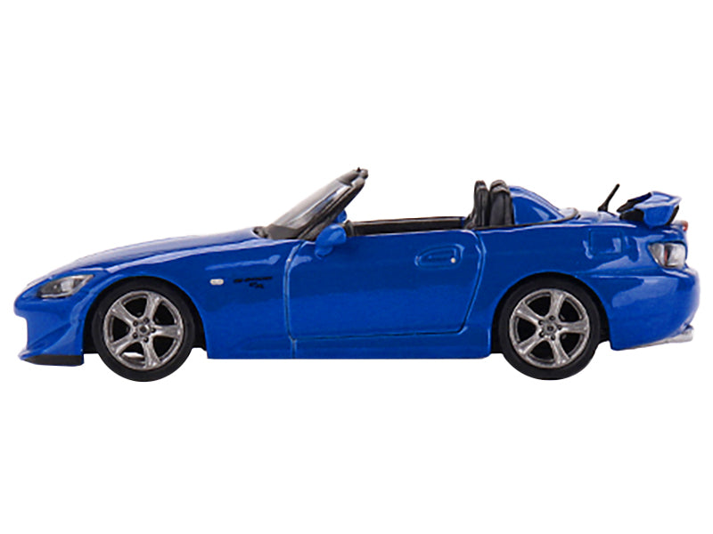 Honda S2000 (AP2) CR Convertible Apex Blue Metallic Limited Edition to 1200 pieces Worldwide 1/64 Diecast Model Car by Mini GT