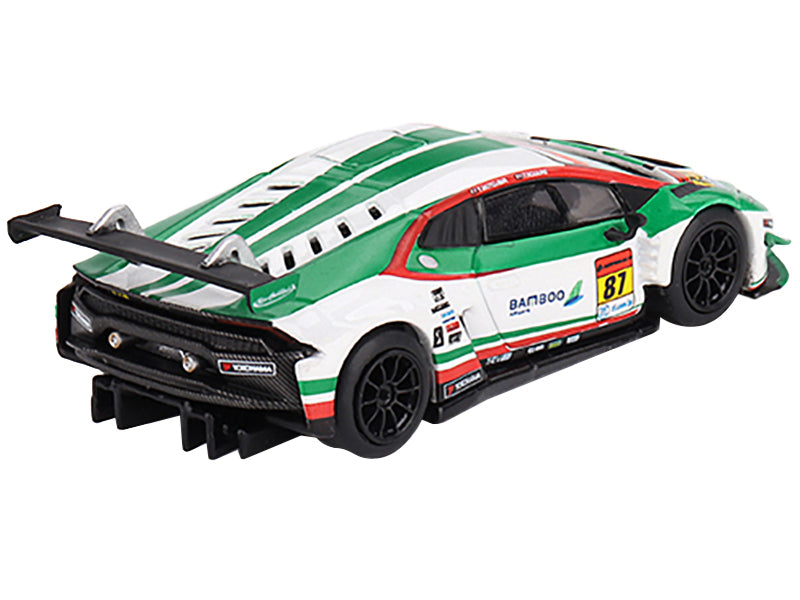 Lamborghini Huracan GT3 EVO #87 Kosuke Matsuura - Natsu Sakaguchi "Bamboo Airways - JLOC" "Super GT Series" (2022) Limited Edition 1/64 Diecast Model Car by Mini GT