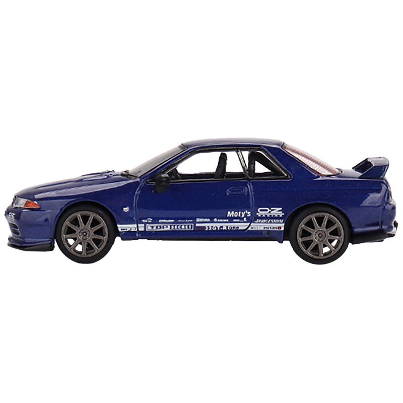 Nissan Skyline GT-R "Top Secret" VR32 RHD (Right Hand Drive) Blue Metallic Limited Edition to 6000 pieces Worldwide 1/64 Diecast Model Car by True Scale Miniatures