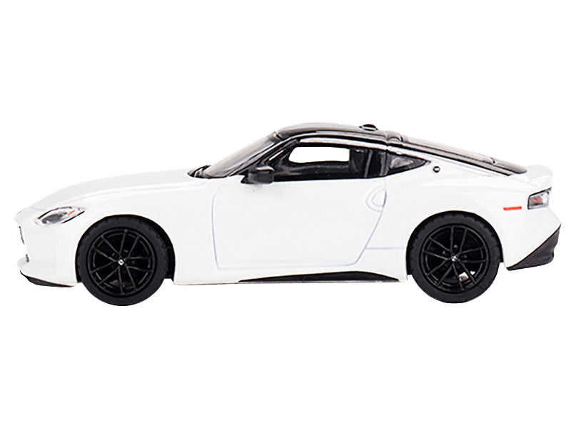 2023 Nissan Z Performance Everest White Metallic with Black Top Limited Edition to 3000 pieces Worldwide 1/64 Diecast Model Car by Mini GT