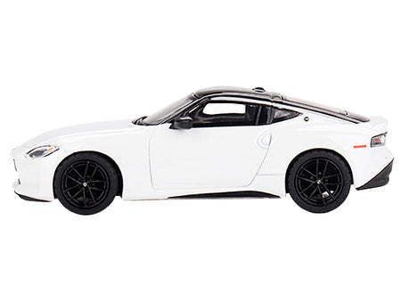 2023 Nissan Z Performance Everest White Metallic with Black Top Limited Edition to 3000 pieces Worldwide 1/64 Diecast Model Car by Mini GT