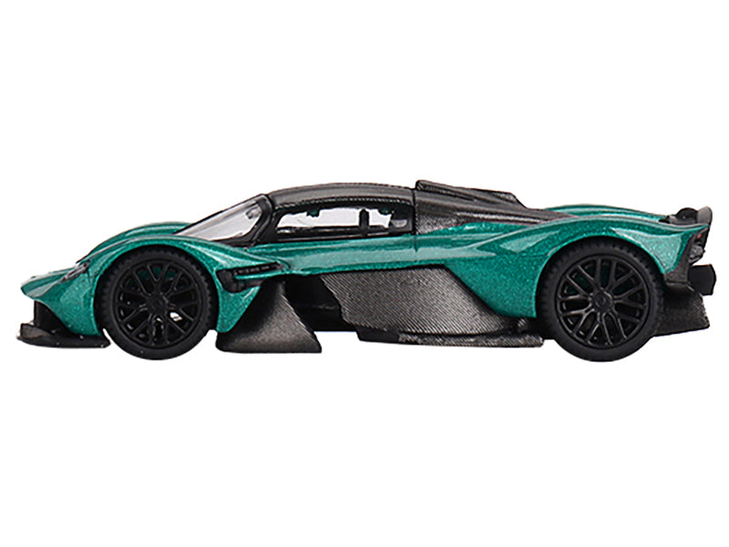 Aston Martin Valkyrie Racing Green Metallic Limited Edition to 3960 pieces Worldwide 1/64 Diecast Model Car by Mini GT