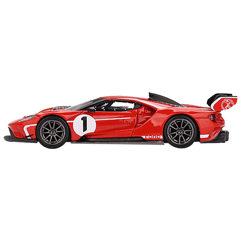 Ford GT MK II #1 Rosso Alpha Red with White Stripes Limited Edition to 2760 pieces Worldwide 1/64 Diecast Model Car by True Scale Miniatures