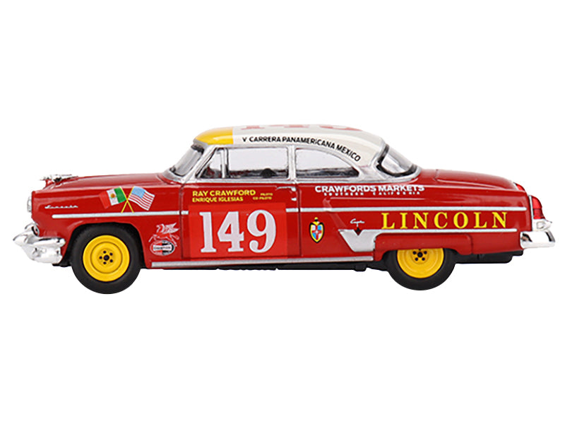 Lincoln Capri #149 Ray Crawford - Enrique Iglesias Class Winner "Carrera Panamericana" (1954) Limited Edition to 3960 pieces Worldwide 1/64 Diecast Model Car by True Scale Miniatures