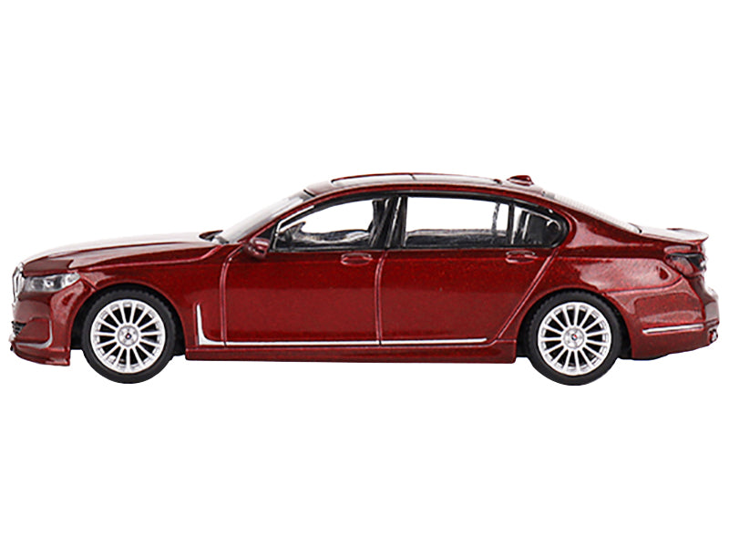 BMW Alpina B7 xDrive Aventurin Dark Red with Sunroof Limited Edition to 1800 pieces Worldwide 1/64 Diecast Model Car by Mini GT