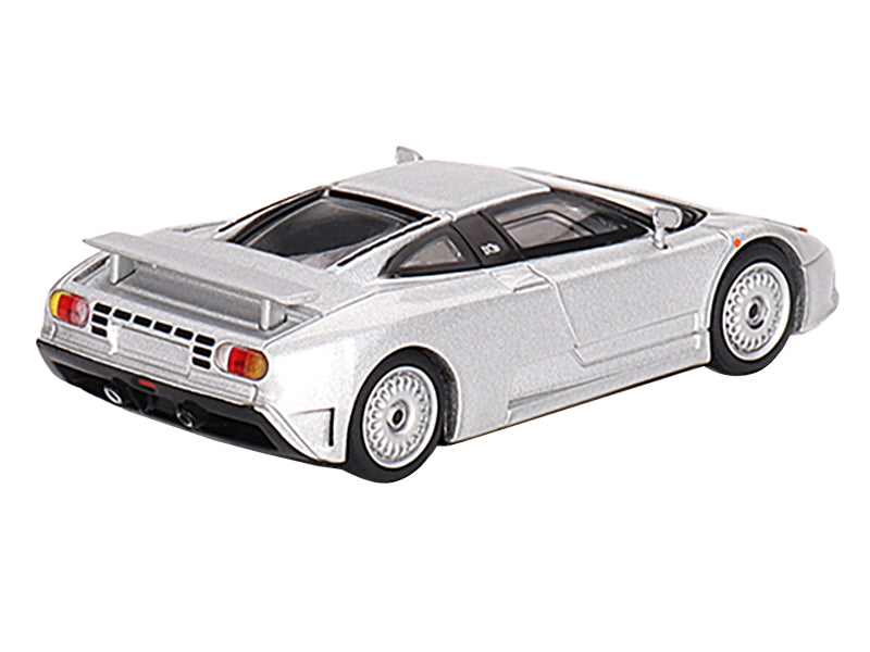 Bugatti EB110 GT Grigio Chiaro Silver Metallic Limited Edition to 3600 pieces Worldwide 1/64 Diecast Model Car by Mini GT