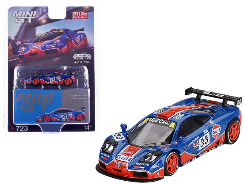 McLaren F1 GTR #33 John Nielsen - Thomas Bscher - Peter Kox "West Competition" "24 Hours of Le Mans" (1996) Limited Edition 1/64 Diecast Model Car by Mini GT