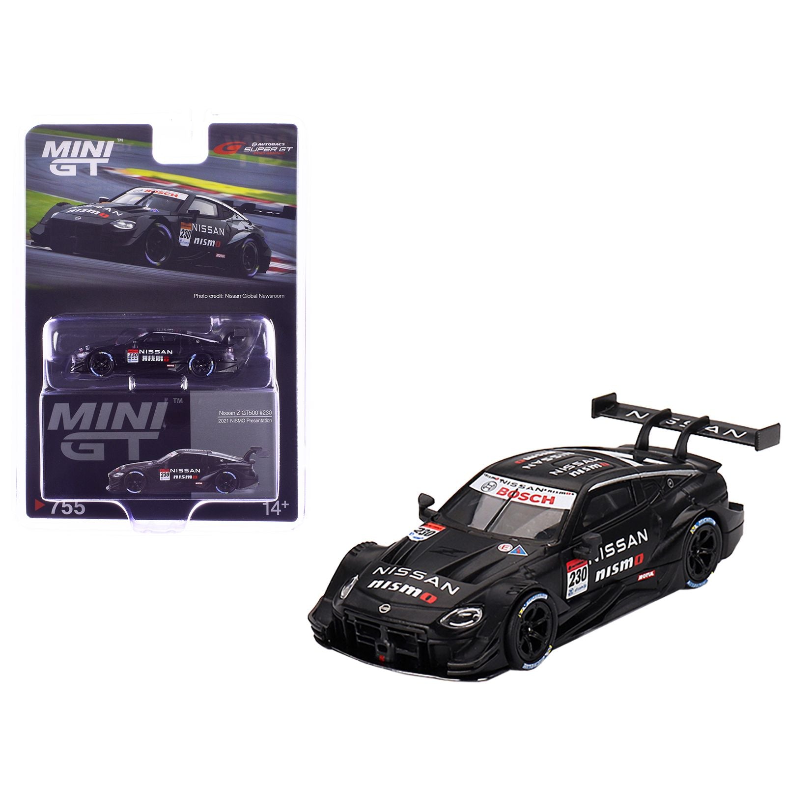 Nissan Z GT500 #230 "NISMO Presentation" "Super GT Series" (2021) Limited Edition 1/64 Diecast Model Car by Mini GT