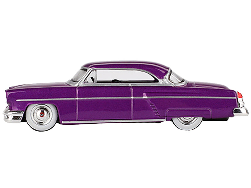 1954 Lincoln Capri Hot Rod Purple Metallic Limited Edition to 3600 pieces Worldwide 1/64 Diecast Model Car by Mini GT