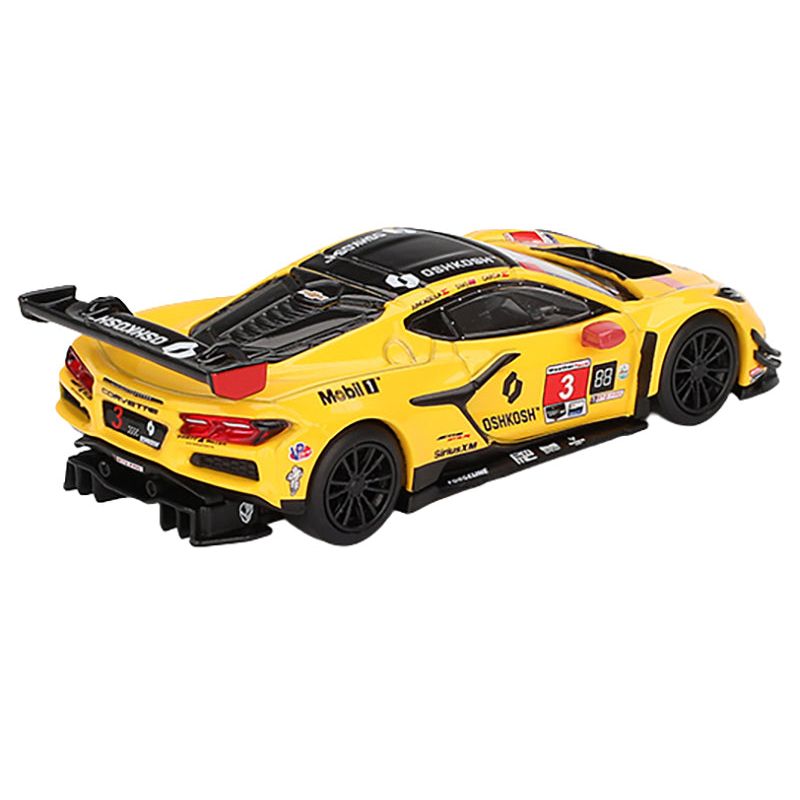 Yellow race car MGT00854-3__14109 with sponsor logos